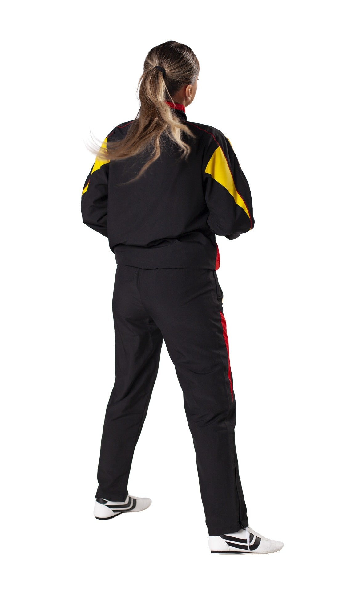 Kwon Trainingsanzug Performance Micro schwarz/rot/gelb