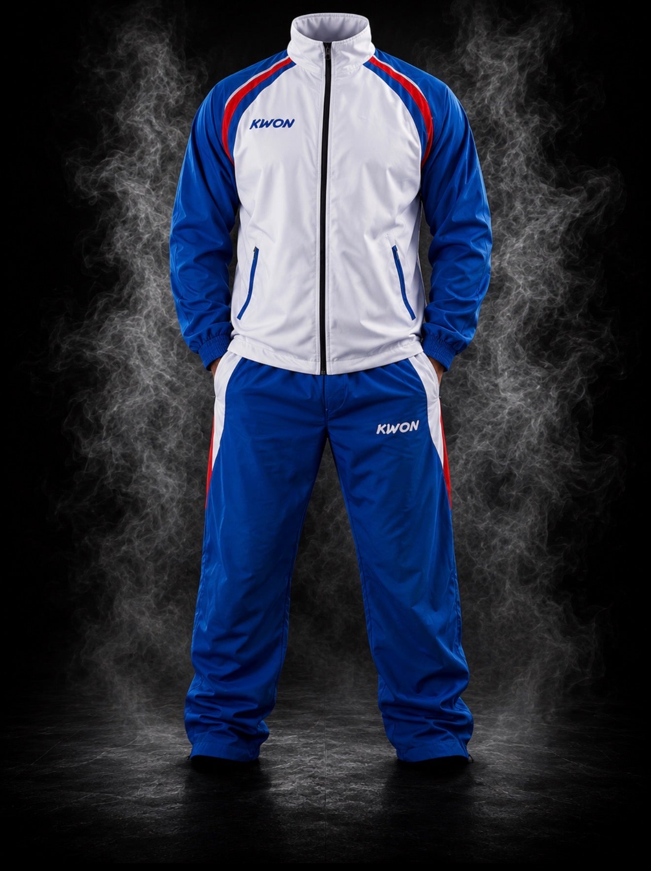 Kwon Trainingsanzug Endurance blau/weiß