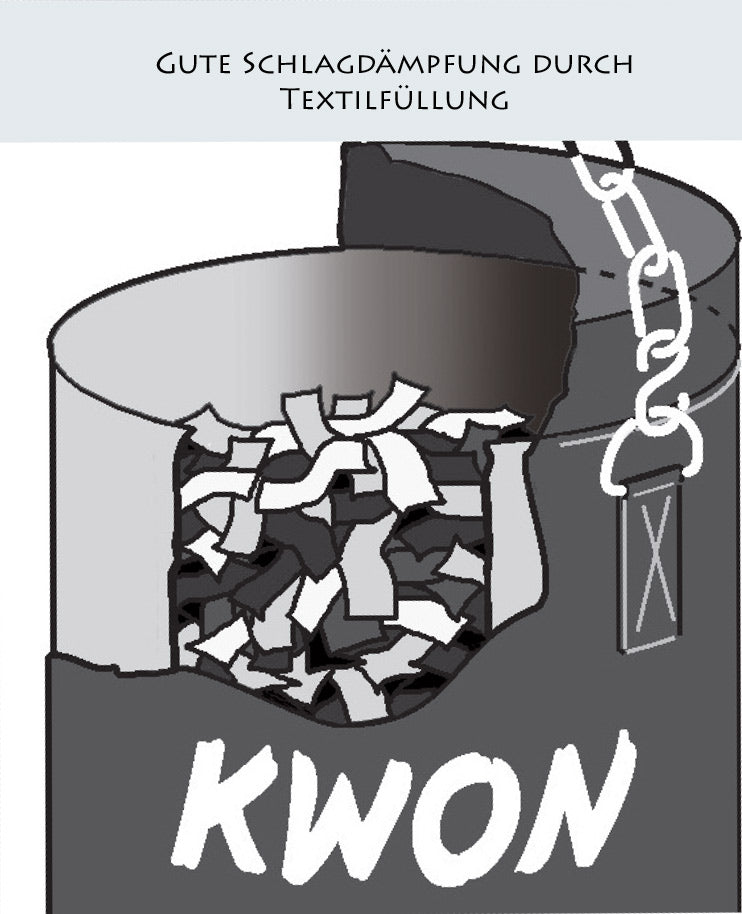 Kwon Sandsack blau 100 cm gefüllt